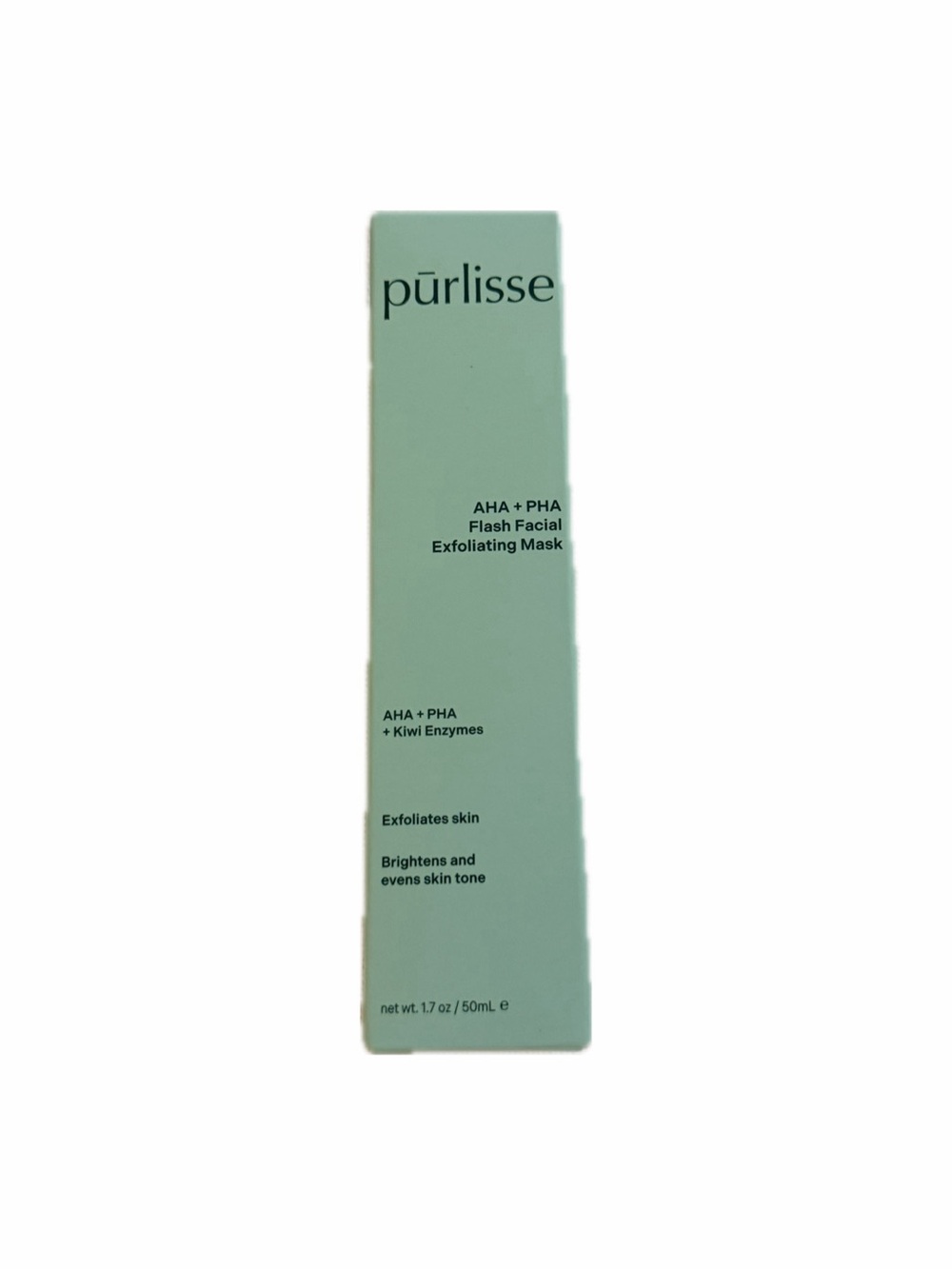 purlisse Mint Green AHA + PHA Flash Facial Exfoliating Mask